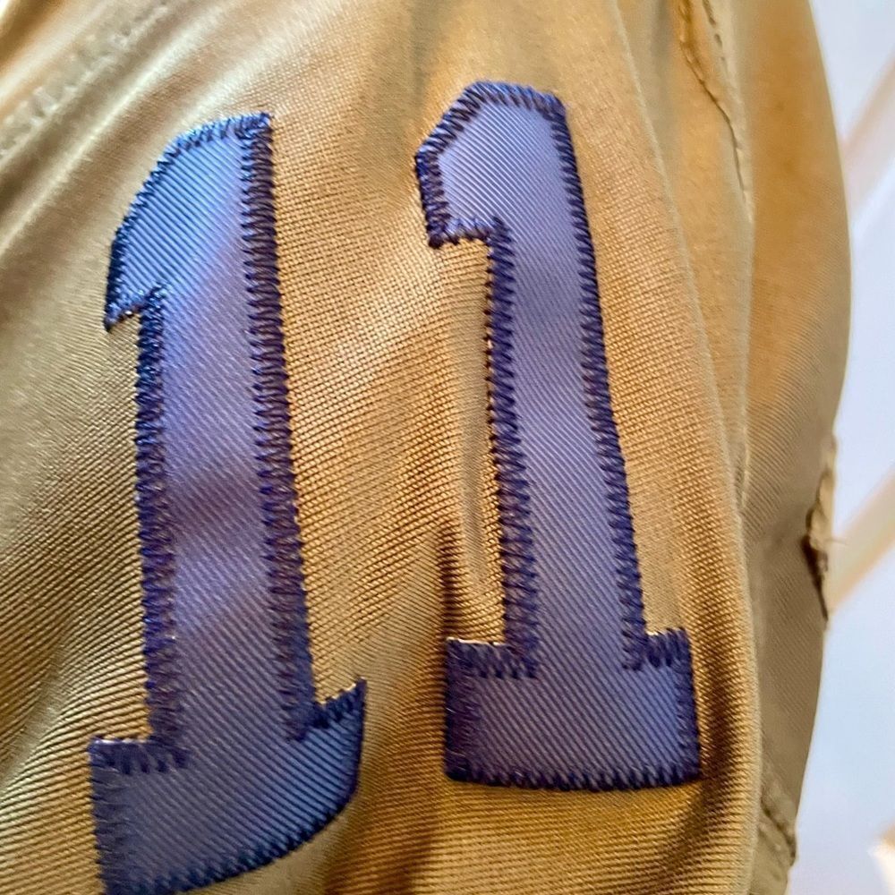 Olive Green Eagles Jersey with Embroidered Camo Number 11 Wentz Size Large - Picture 8 of 11